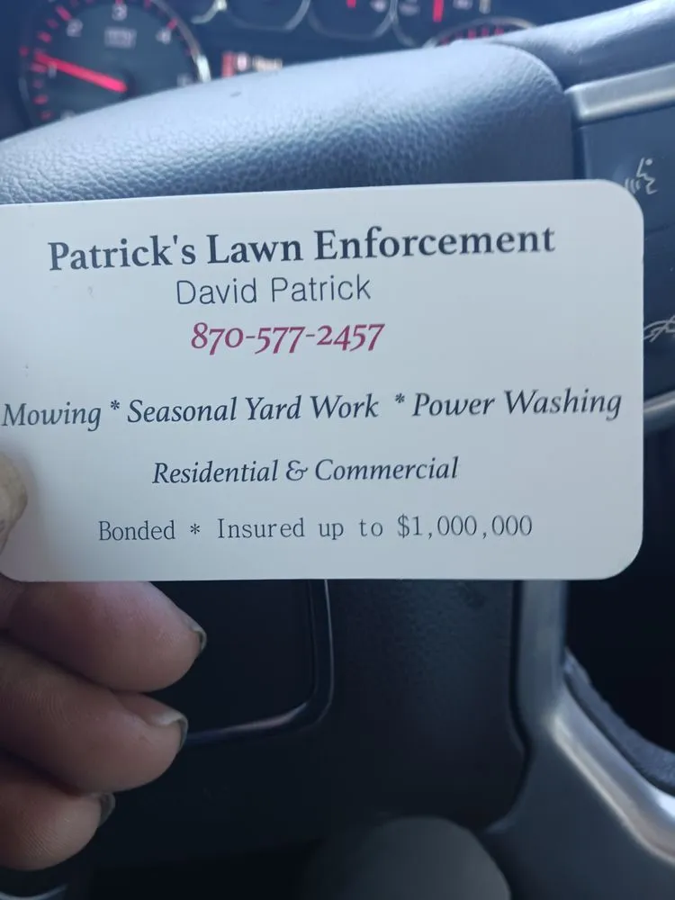 Local landscape design in Harrison, AR - Patrick's Lawn Enforcement