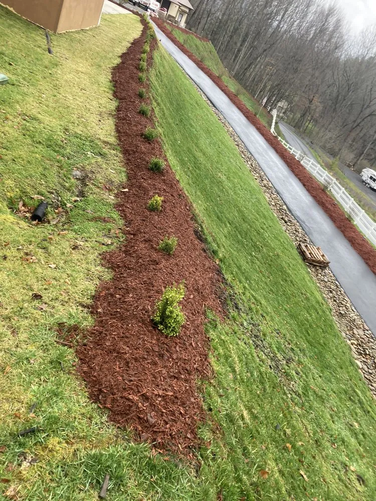 Local landscape installation with custom design across Waynesville, NC - Patrick’s Lawncare & Landscaping