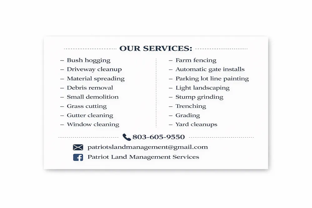 Custom lawn mowing service in Pelion, SC - Patriot Land Management Services