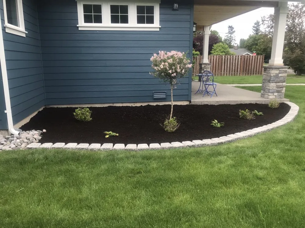 Local landscape installation in Spanaway, WA by Patriot Landscaping