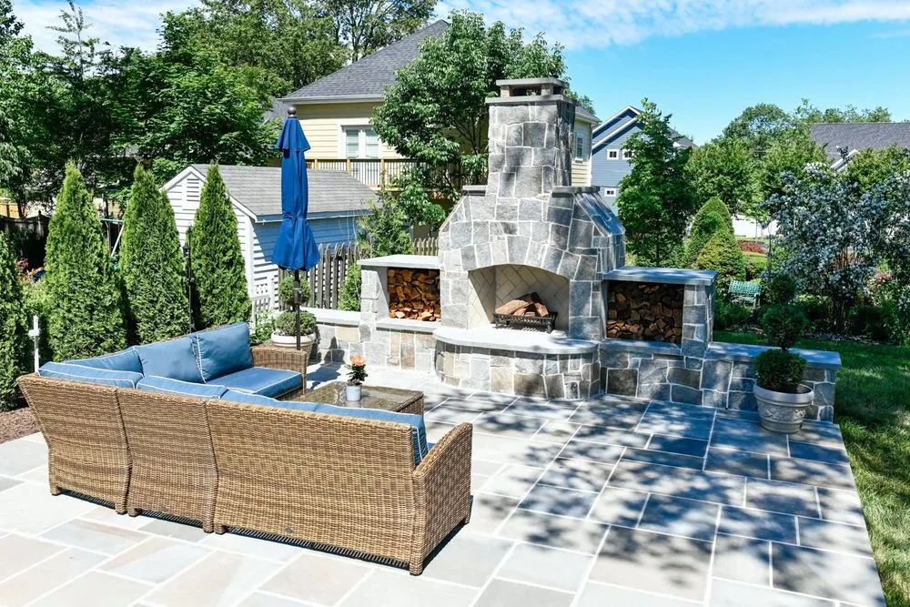 Professional outdoor landscaping in Manassas, VA by Patriot Lawn and Landscape