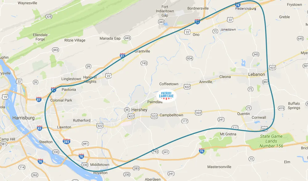 Local landscape installation in Annville, PA by Patriot Lawn Care