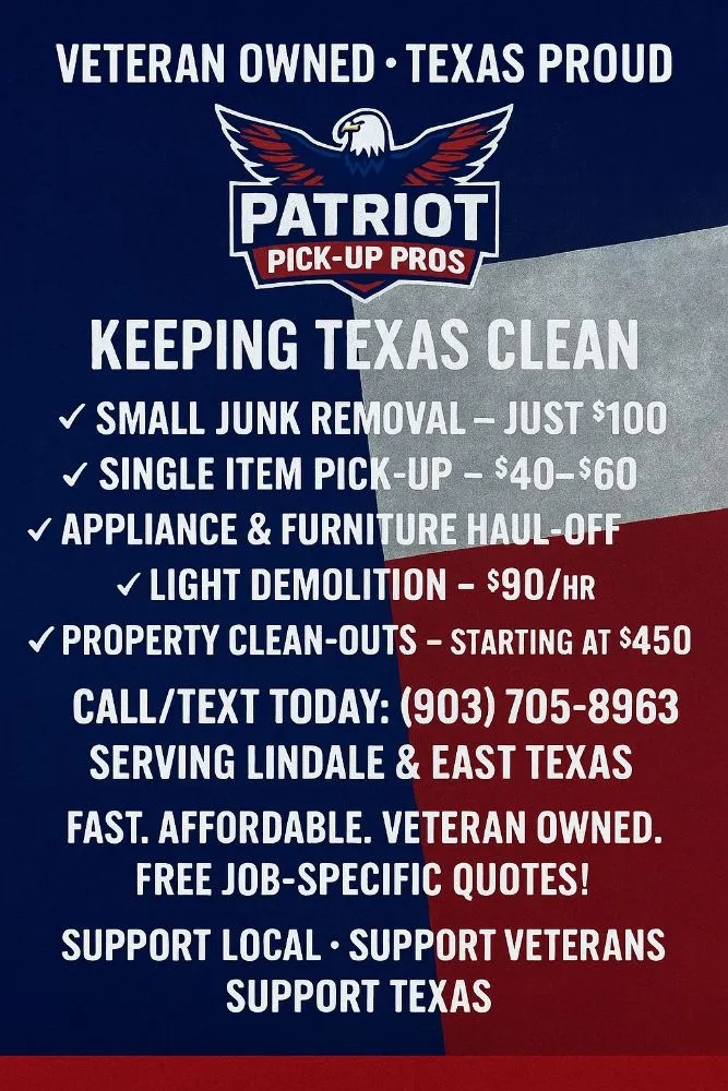 Professional landscape design in Lindale, TX - Patriot Pick Up Pros