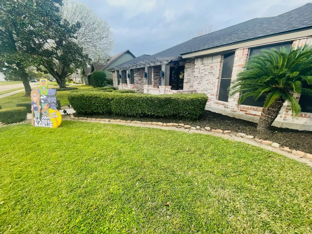 Affordable landscape installation for homes in Orange, TX by Patriot Residential Services