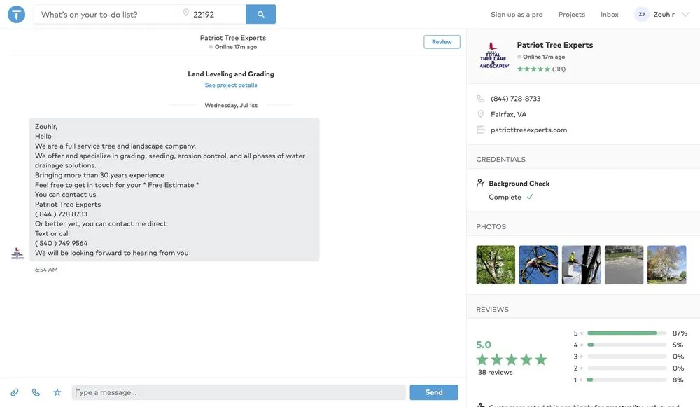 Expert garden landscaping experts serving Fairfax, VA - Patriot Tree Experts
