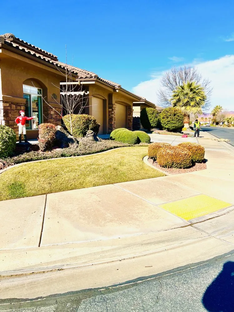 Top-rated lawn care service with custom design in St. George, UT by Patriots Landscaping