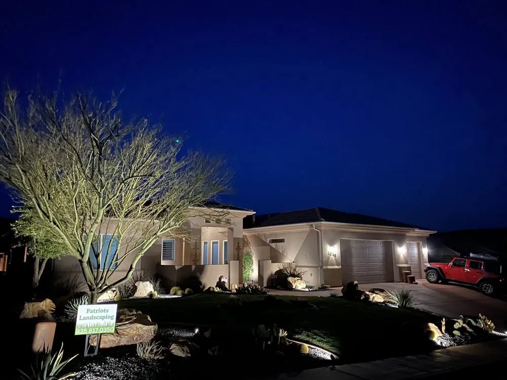 Top-rated landscaping services with custom design in St. George, UT by Patriots Landscaping