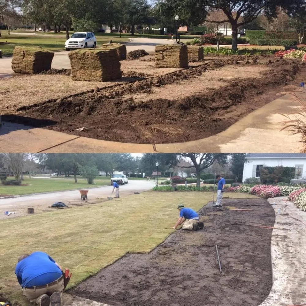 Professional garden landscaping for residential properties in Kenner, LA by Paul Cotoli