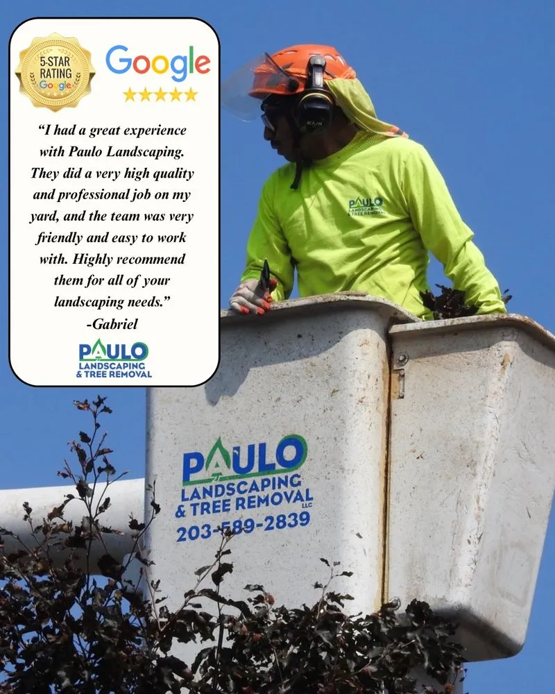 Professional garden landscaping in Orange, CT by Paulo's Landscaping & Tree Removal