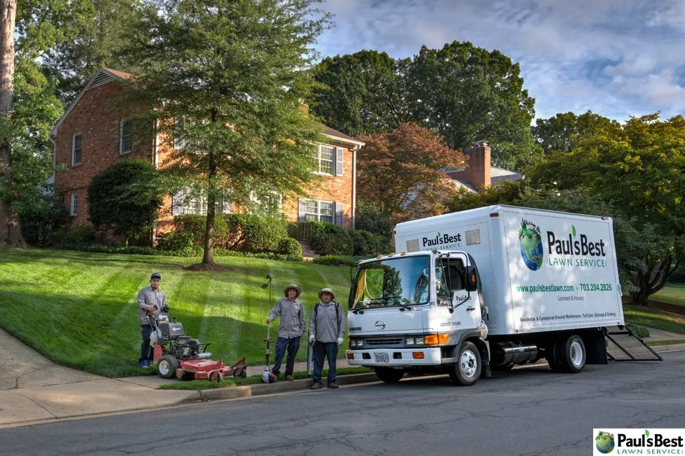 Top-rated landscaping services in Falls Church, VA by Paul's Best Lawn Service
