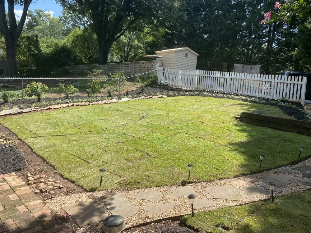 Professional yard cleanup service for homes in Greenville, SC by Paul's Garden Service