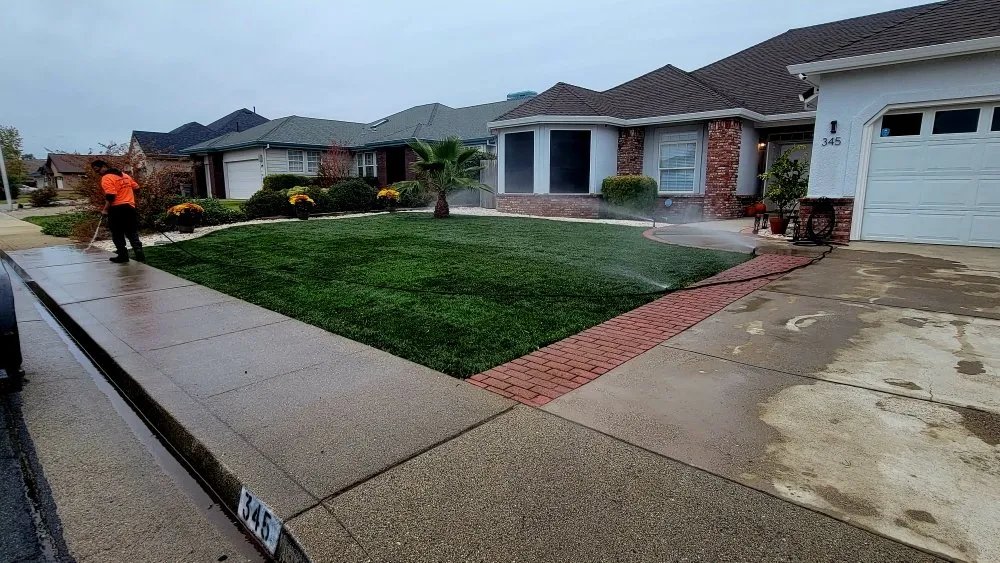 Professional outdoor landscaping with custom design in Redding, CA by Paul's Landscapes