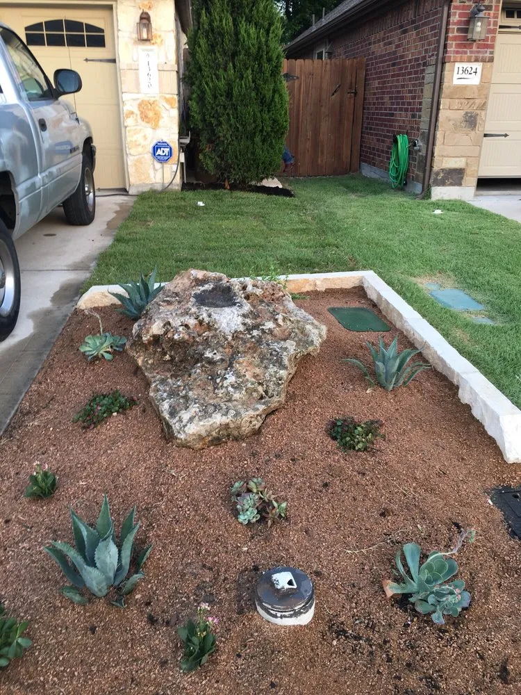 Custom outdoor landscaping for beautiful yards across Leander, TX - Paul's Lawn & Landscape
