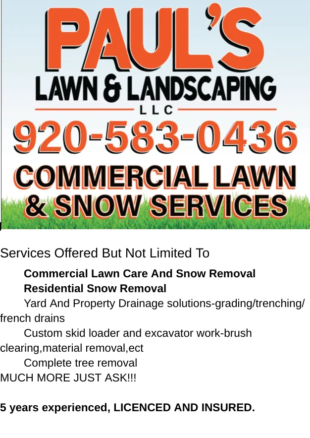 Top-rated landscaping services experts serving Horicon, WI - Paul's Lawn & Landscaping