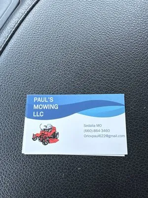 Paul's Mowing Logo