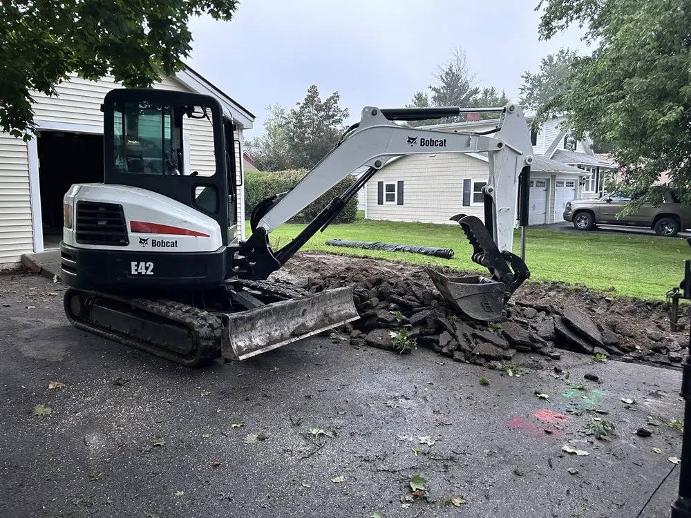 Custom landscape design in Newburgh, ME by Pave It