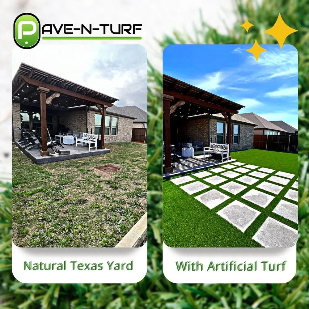 Reliable landscape installation with custom design in Frisco, TX by Pave-N-Turf