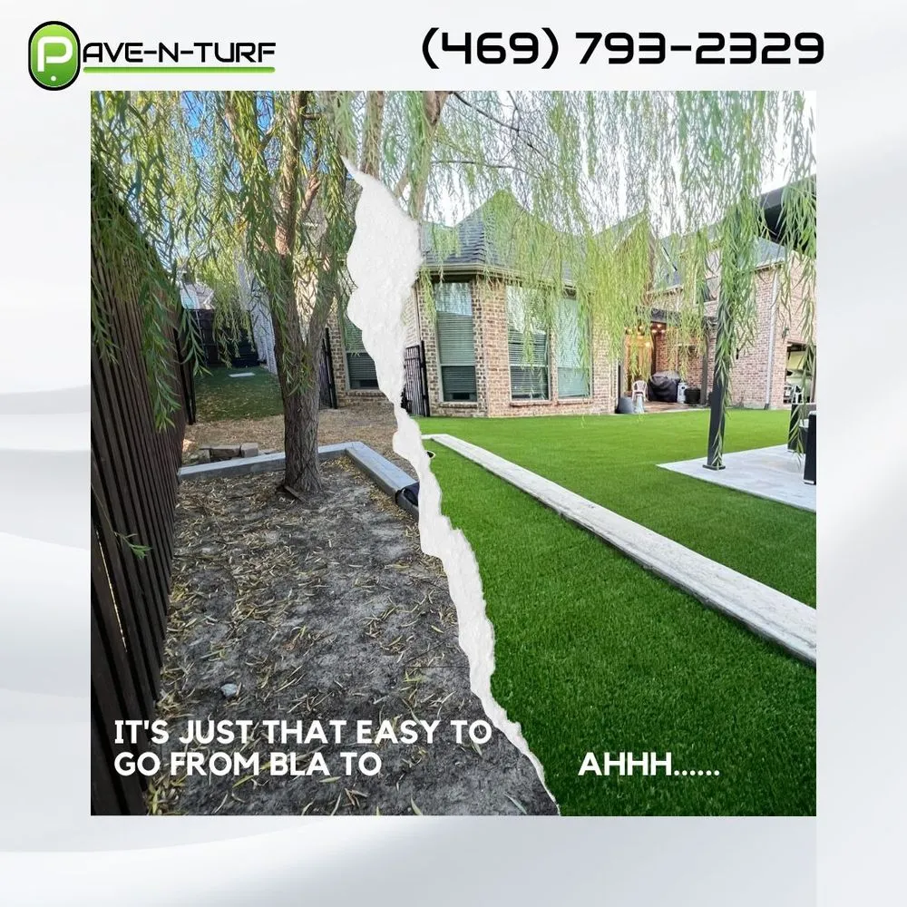 Local outdoor landscaping in Frisco, TX by Pave-N-Turf