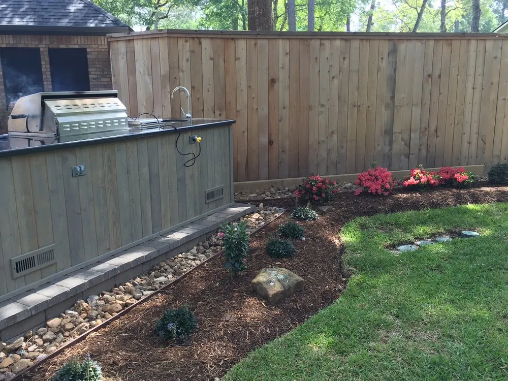 Custom lawn mowing service for outdoor upgrades in Houston, TX by Paverock