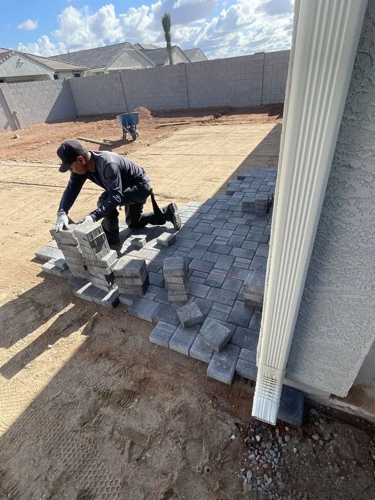 Custom landscaping services for residential properties in Mesa, AZ by Paving The Future