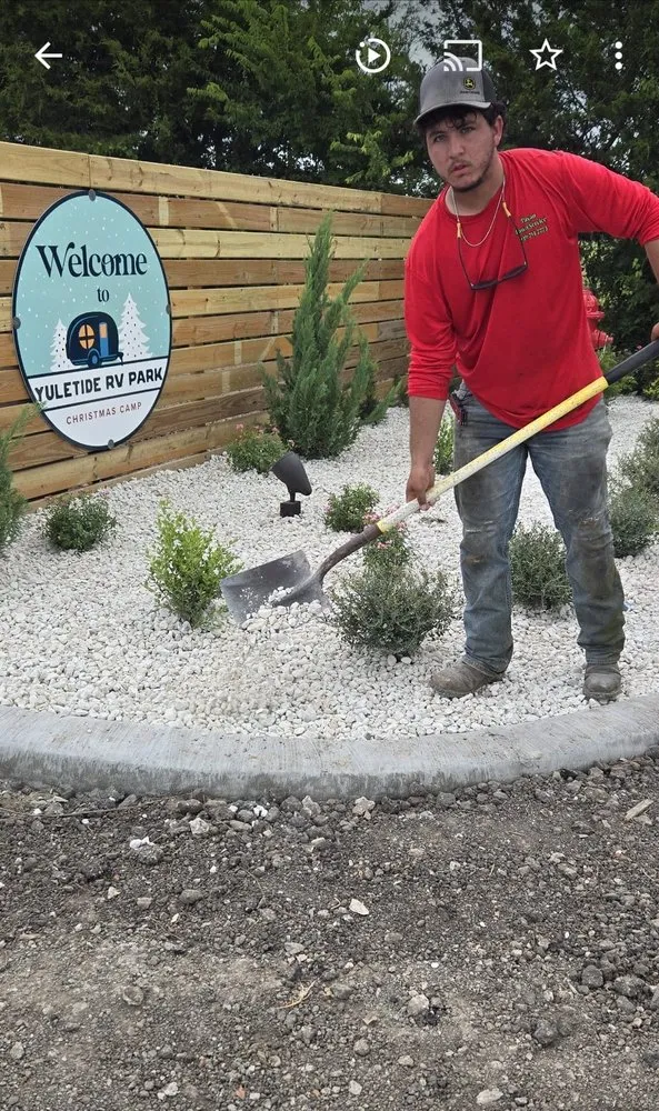 Trusted residential landscaping with custom design in Madisonville, TX by Payan Lawn Services