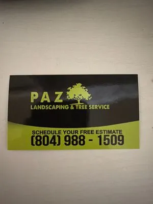 Paz Landscaping And Tree Service Logo