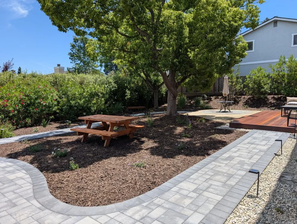 Custom landscape installation in Los Altos, CA by Pazmany Bros. Landscaping