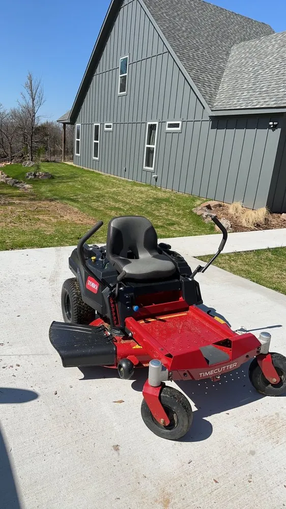 Expert lawn mowing service with custom design in Silo, OK by PB Yard Works