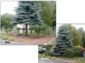 Custom landscape installation for beautiful yards in Biddeford, ME by Pcu Enterprises Lawn Maintenance