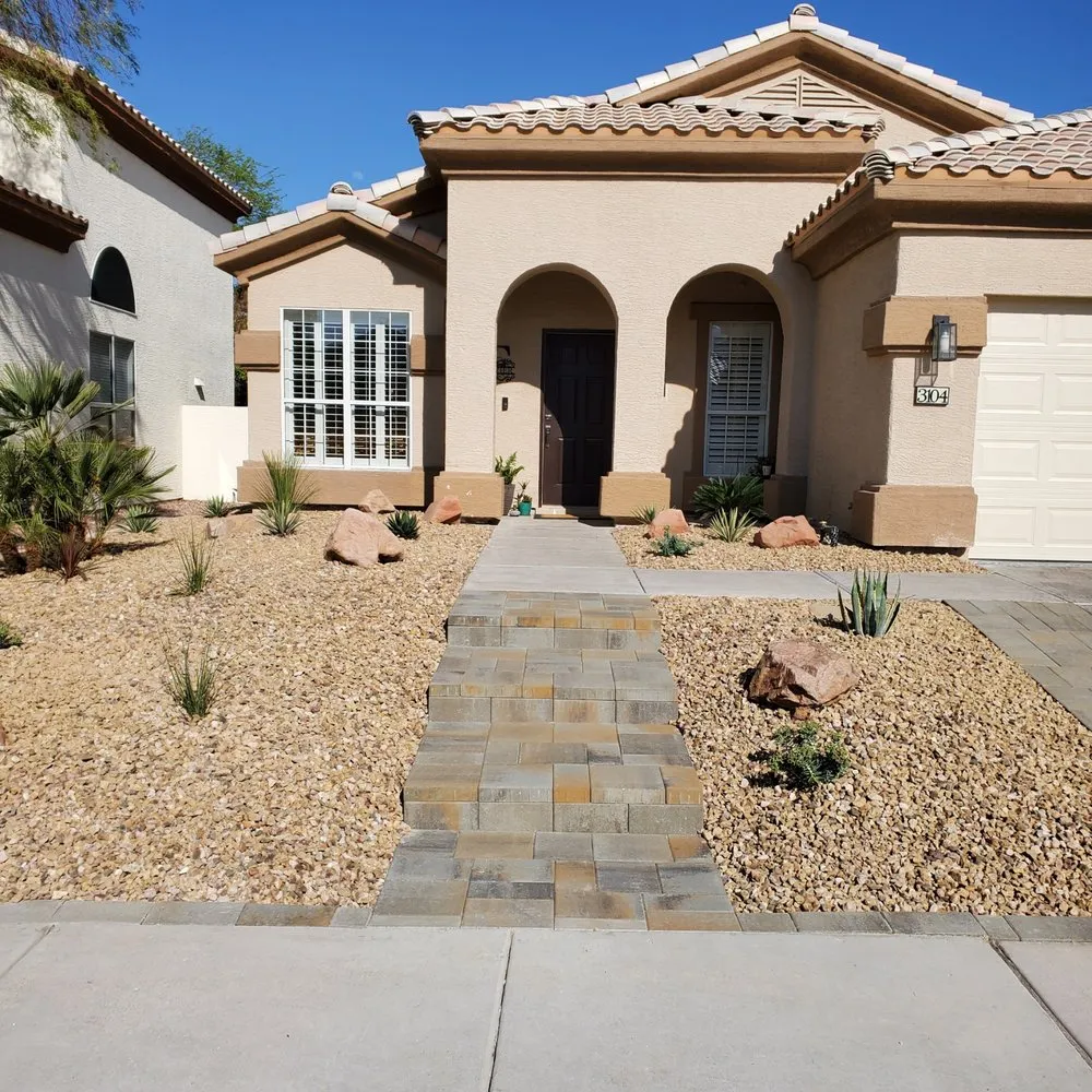 Custom garden landscaping for residential properties across Las Vegas, NV - PD Landscaping