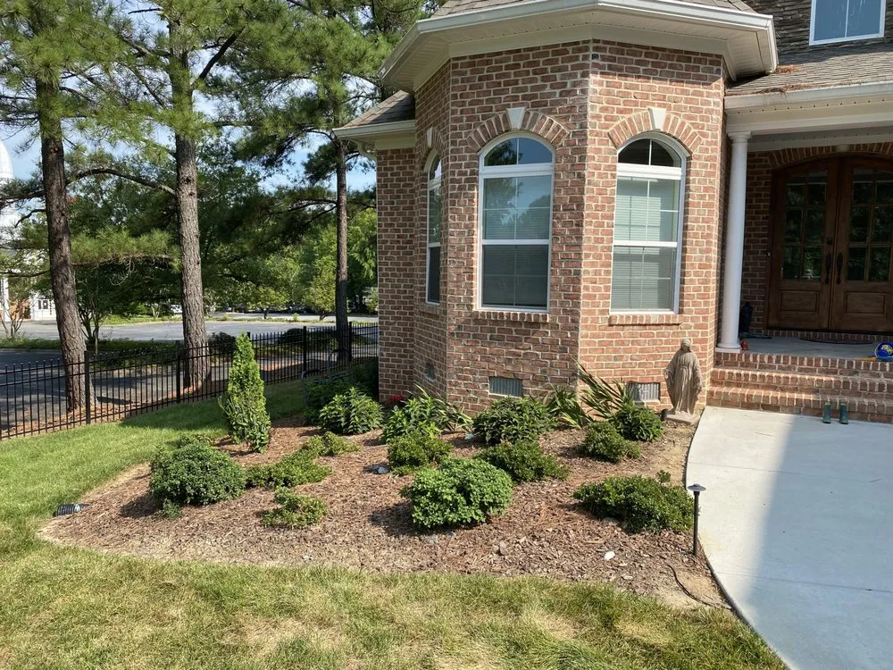 Custom landscape design in Youngsville, NC by PD Property Management