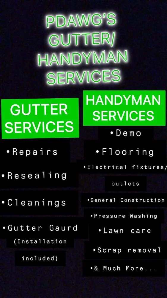 Custom lawn care service experts serving Brownsville, PA - Pdawg’s Gutter/Handyman Service