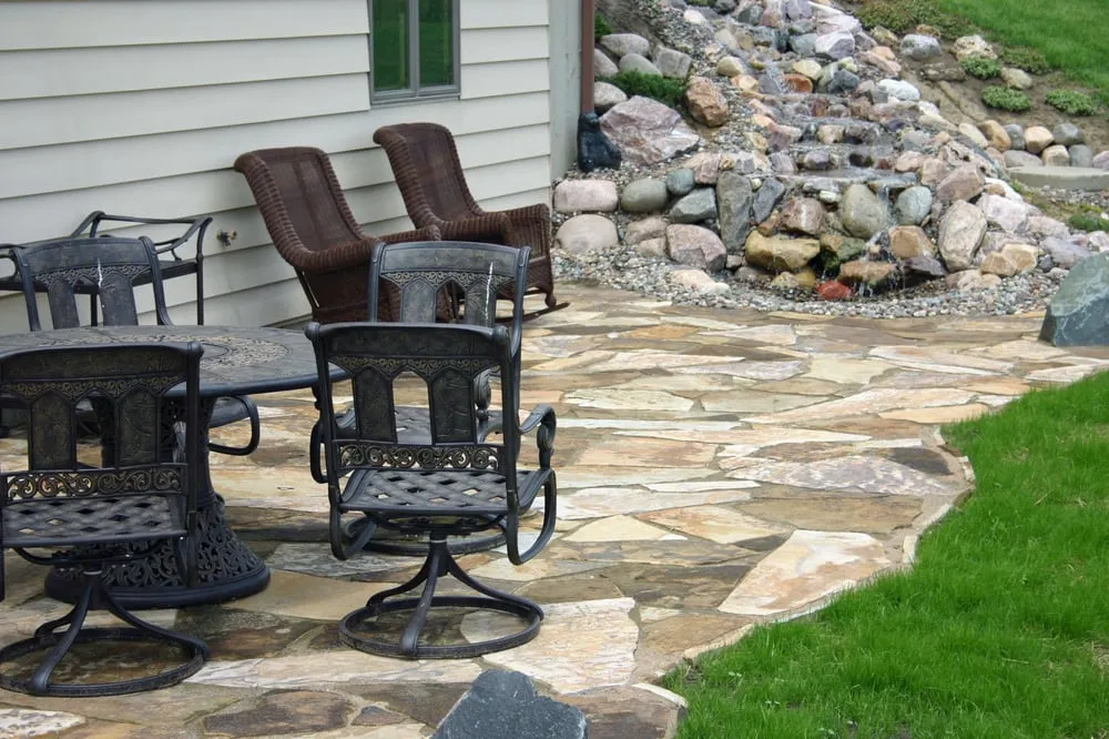 Professional landscape installation in La Crosse, WI by Peaceful Falls