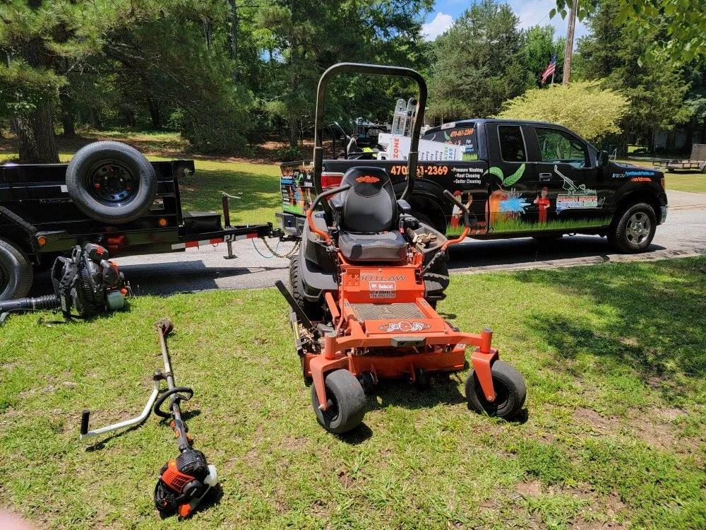 Professional yard maintenance in Loganville, GA by Peach State Pressure Washing & Lawn Care