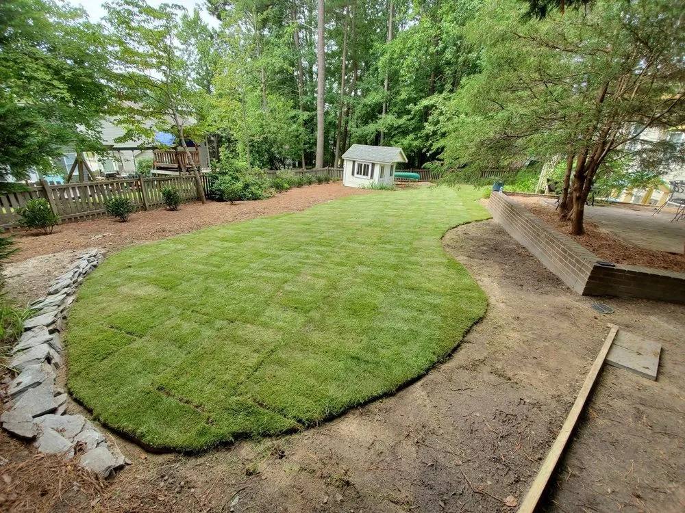 Custom lawn care service in Holly Springs, NC by Peak Sodding