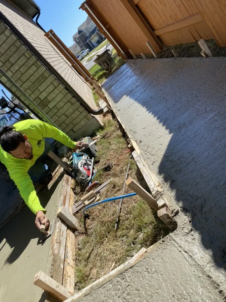 Professional outdoor landscaping in Kyle, TX by Pear Lake Concrete