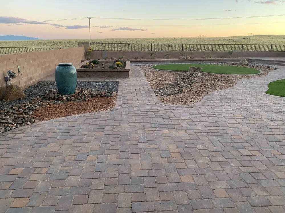 Professional residential landscaping with custom design across Albuquerque, NM - Pearl Garden Landscapes