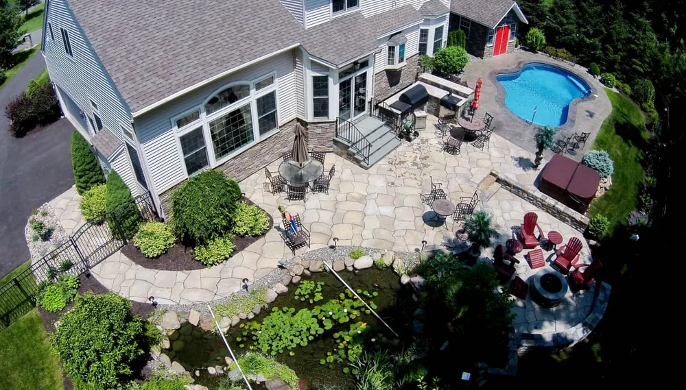 Professional garden landscaping for homes in Albany, NY by Pearl Landscaping & Patio
