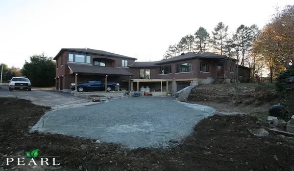 Custom lawn mowing service with custom design in Clifton Park, NY by Pearl Landscaping & Patio Company