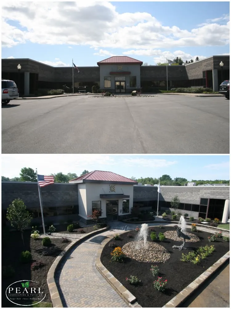 Custom residential landscaping with custom design in Troy, NY by Pearl Landscaping & Patio Company