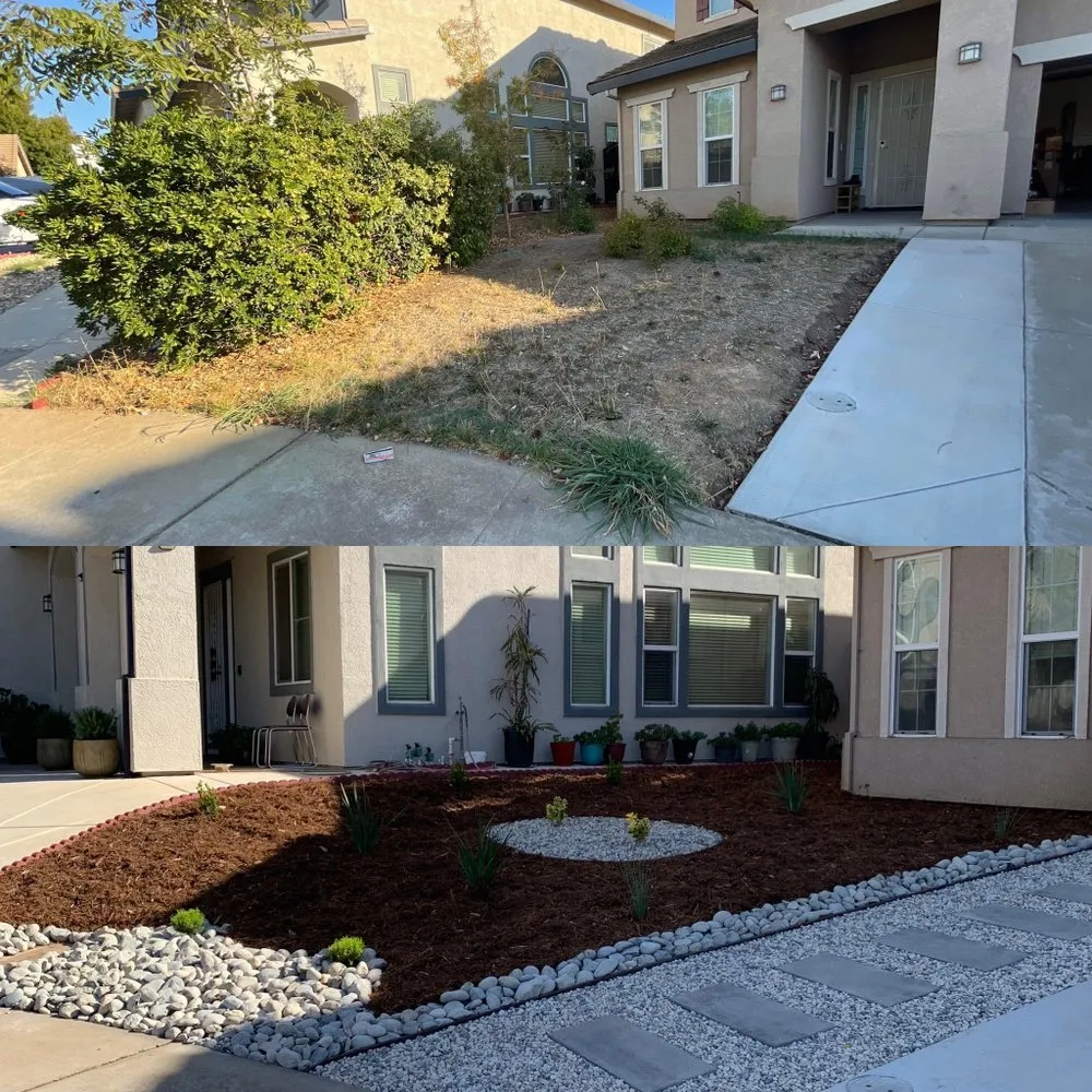 Expert garden landscaping for residential properties in Sacramento, CA by Pearl Landscaping