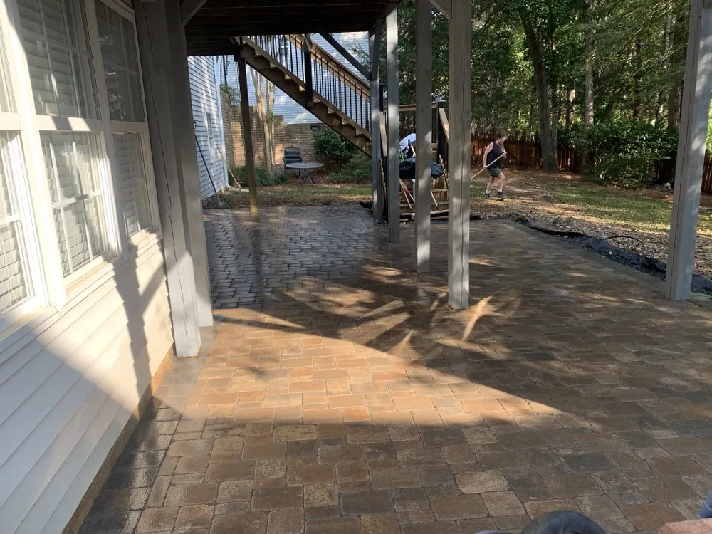 Affordable landscape design with custom design in Huntersville, NC by Pearson Solutions