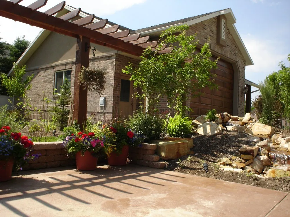 Expert garden landscaping in Draper, UT by Pebble Creek Design
