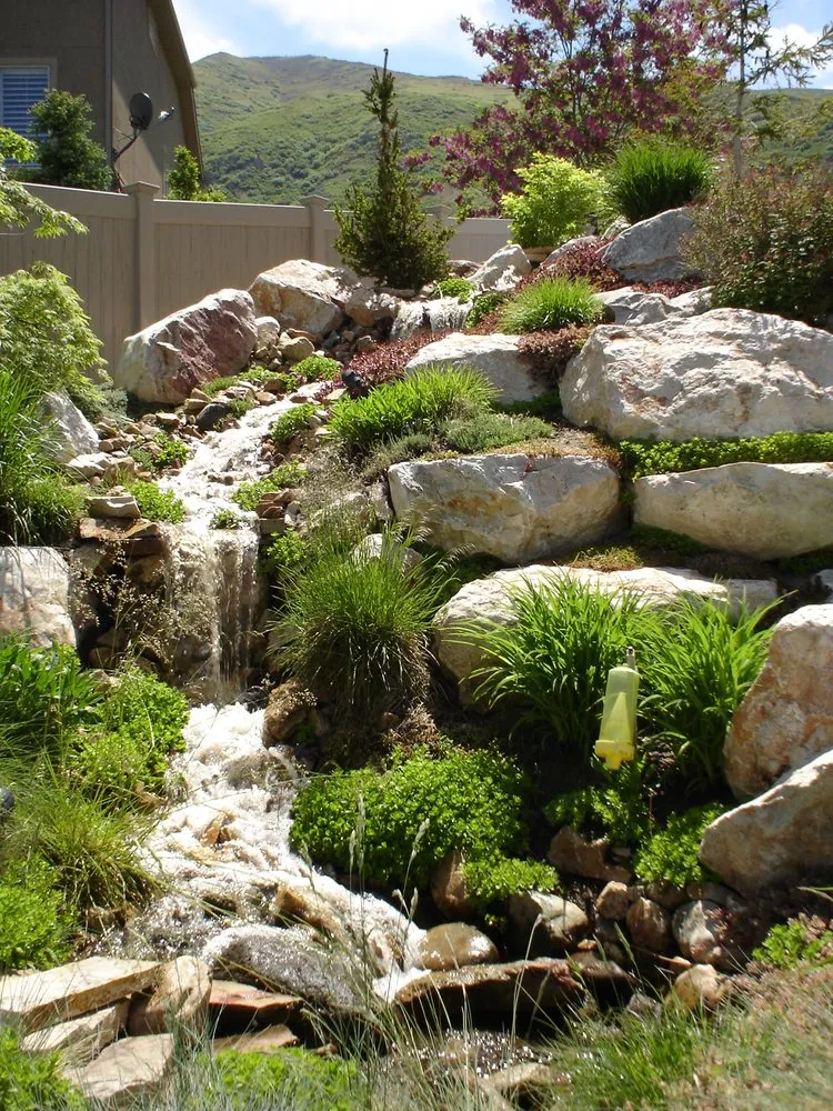 Affordable landscape design in Draper, UT by Pebble Creek Design