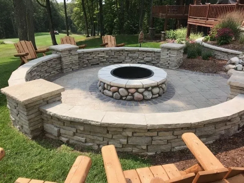 Local landscape installation in Alanson, MI by Pecks Landscape and masonry