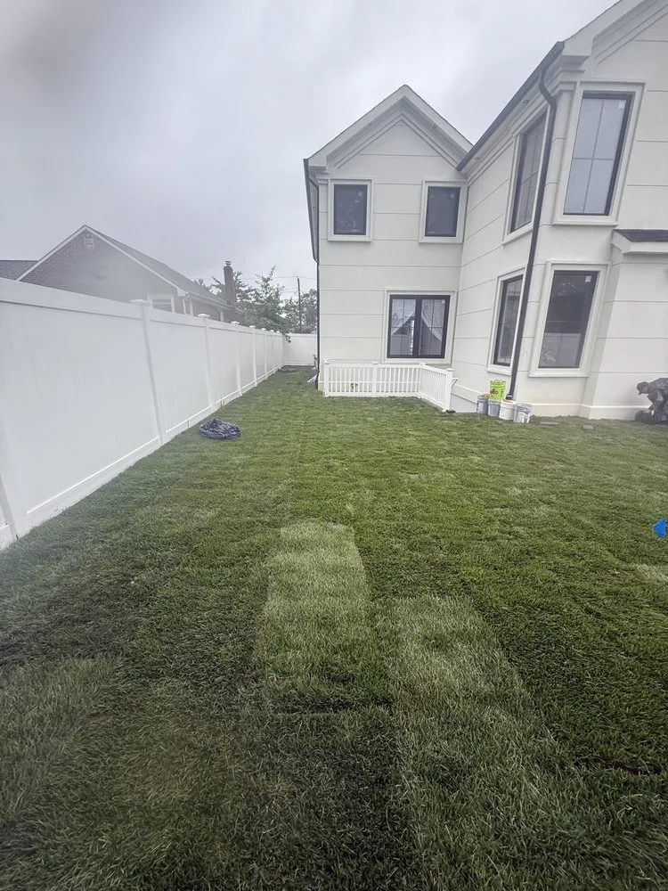 Local landscape installation in Hicksville, NY by Pedro Escobar Landscaping