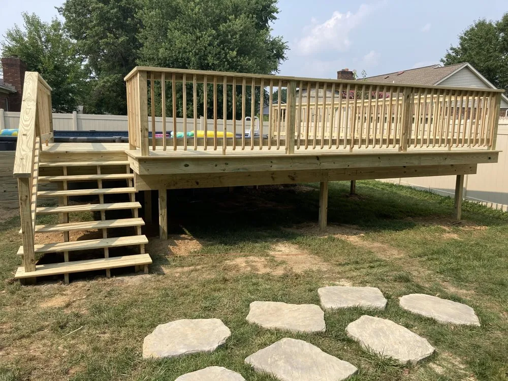 Affordable residential landscaping for beautiful yards in Evansville, IN by Pegram Construction