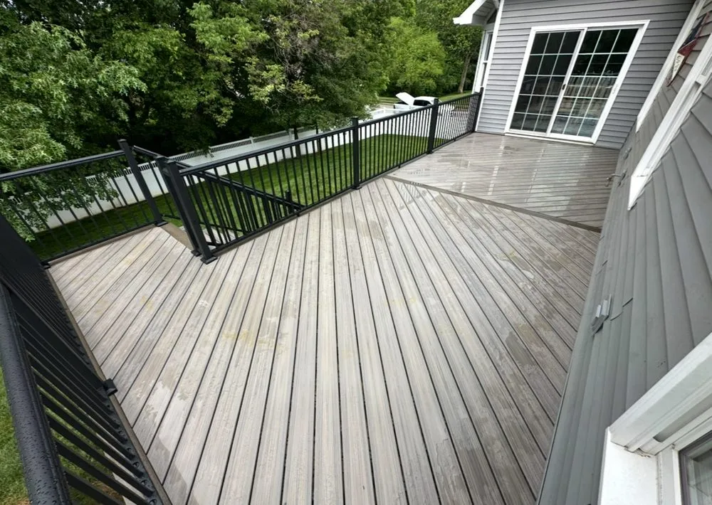 Custom yard maintenance for residential properties in Evansville, IN by Pegram Construction