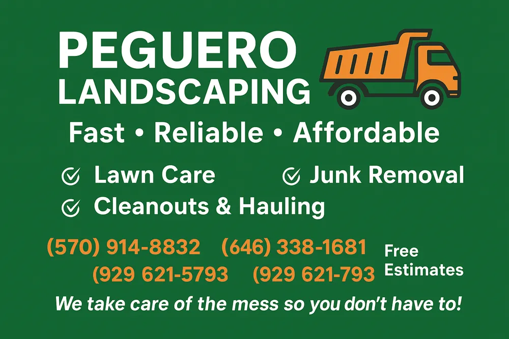 Local yard cleanup service in Scranton, PA by Peguero Landscaping