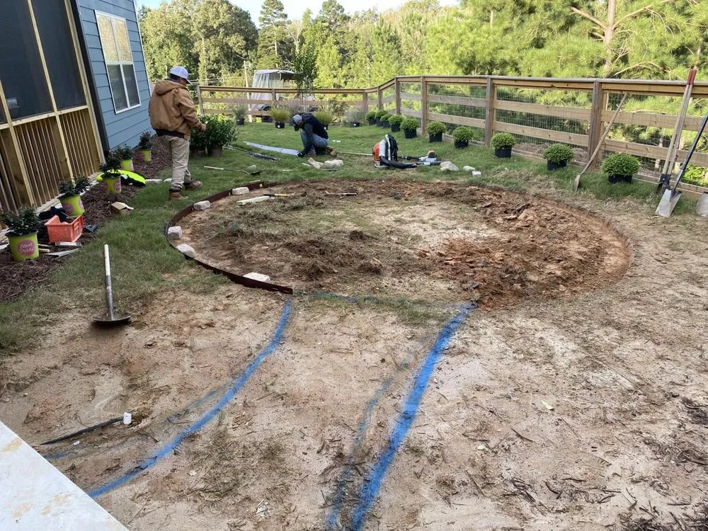 Custom yard cleanup service for residential properties in Gainesville, GA by Pelon Landscaping